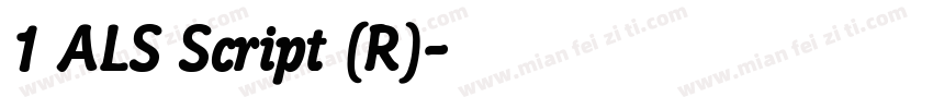 1 ALS Script (R)字体转换